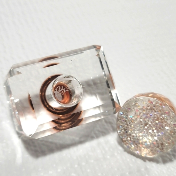 Mini empty clear crystal glass perfume oil Bottle Decor - Picture 6 of 6